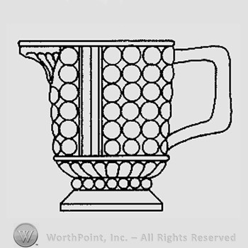 Warman's Pattern Glass Three Panel.