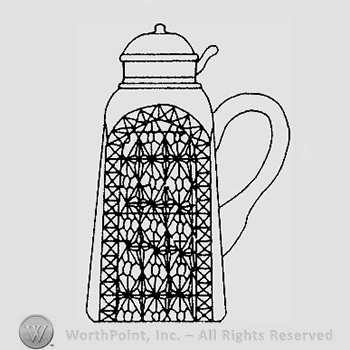 Warman's Pattern Glass Valencia Waffle.