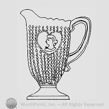 Warman's Pattern Glass Valentine.
