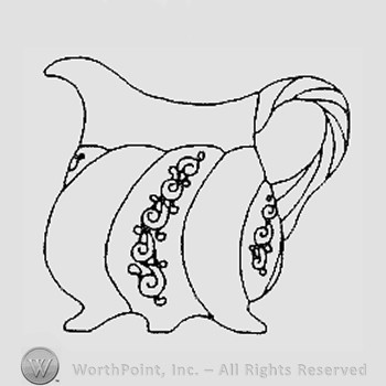 Warman's Pattern Glass Wedding Bells.