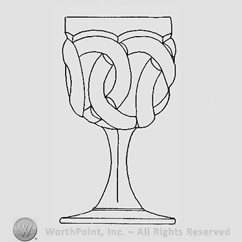 Warman's Pattern Glass Wedding Ring.