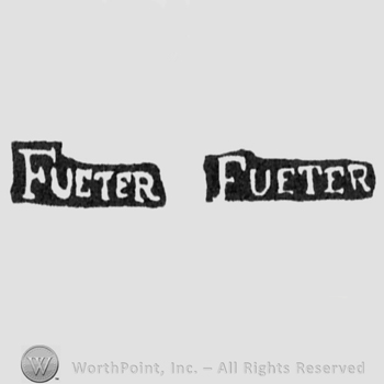 The name Fueter written with uppercase letters, sometimes with the letter 'F' bigger than the others