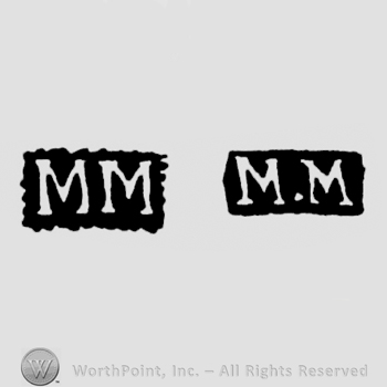 The letters MM written in uppercase, sometimes with a dot in between