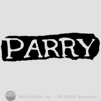 The name Parry written with uppercase letters