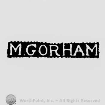 The name M. Gorham written with uppercase letters
