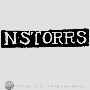 The name N Storrs written with uppercase letters