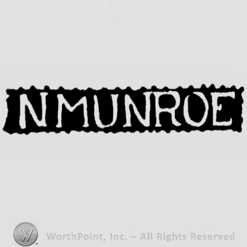 The name N Munroe written with uppercase letters