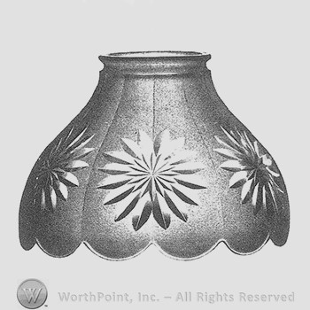 Imperial Glass Pattern:NUART Pressed Shades, Hand Cutting No.106
