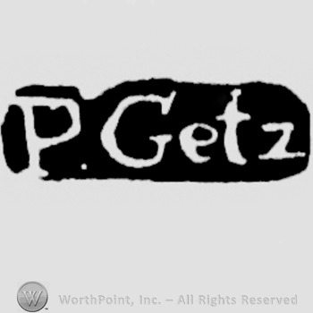 The name P. Getz written with lowercase letters