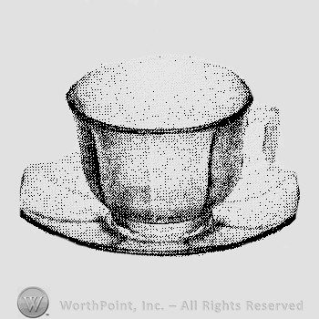 Imperial Glass Pattern: Octagon Luncheon Set