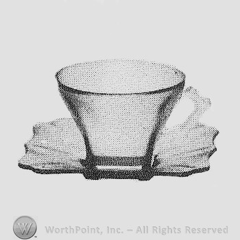 Imperial Glass Pattern: Square Luncheon Set