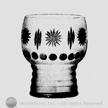 Imperial Glass Pattern: Rock Crystal Ice Tea or Bevrage Set. Georgian Shape
