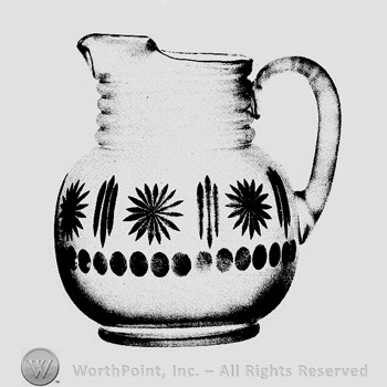 Imperial Glass Pattern: Rock Crystal Ice Tea or Bevrage Set. Georgian Shape