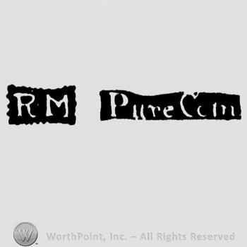 The letters RM written in uppercase with the words 'Pure Coin' written with lowercase letters