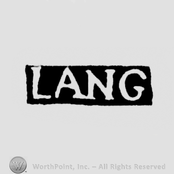 The name Lang written with uppercase letters