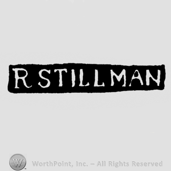 The name R Stillman written with uppercase letters
