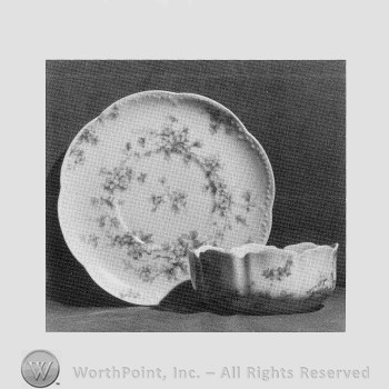 Lotus Blossom saucer and ramekin pattern.