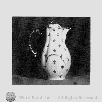 Fleur-de-Lys cocoa pattern.