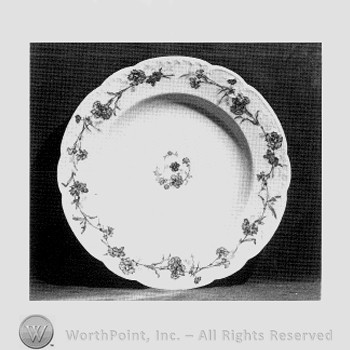 Blue Carnations soup bowl pattern.