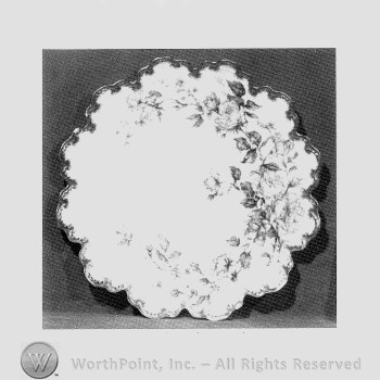 Cathedral Close dinner plate pattern.