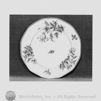 Nosegay plate pattern.
