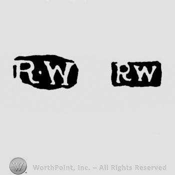 The letters RW written in uppercase