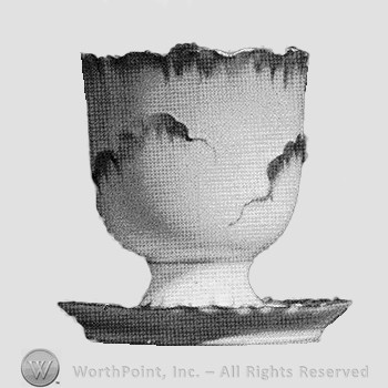 Peaches and Cream egg cup pattern.