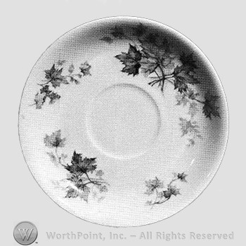 Autumn Leaf saucer pattern.