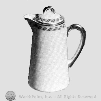 The Lisbon miniature cocoa pot pattern.