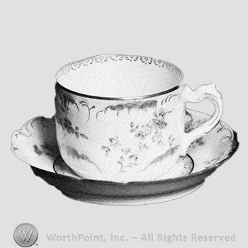 Cloudbank child's cup and saucer pattern.