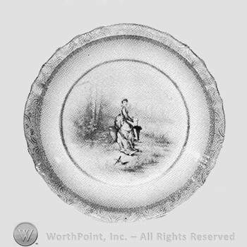 Unnamed portrait plate pattern.