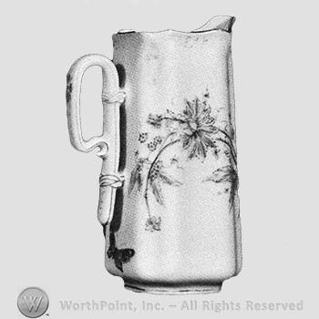 Meadow Visitors cream pitcher pattern.