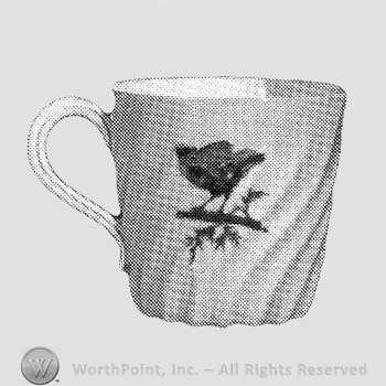 Meadow Visitors demitasse cup pattern.