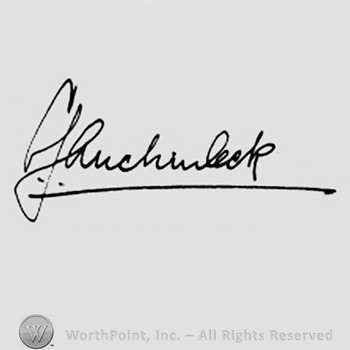 Autograph/Signature : Claude J.Auchinleck.