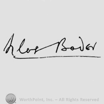 Autograph/Signature : Douglas Bouder.