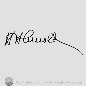 Autograph/Signature : Henry A. 'Hap' Arnold.