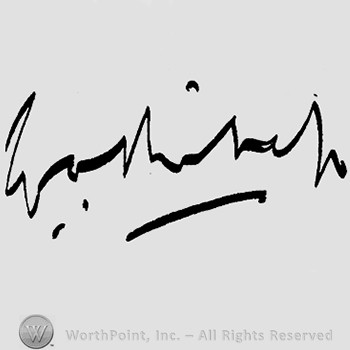 Autograph/Signature : William A. 'Billy' Bishop