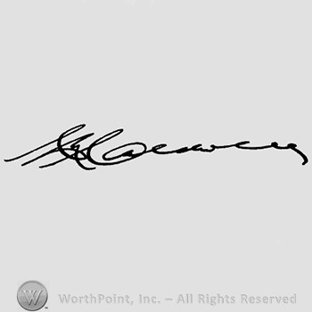 Autograph/Signature : Clive Caldwell.