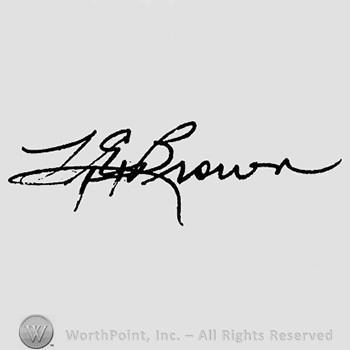 Autograph/Signature : Leslie Brown.