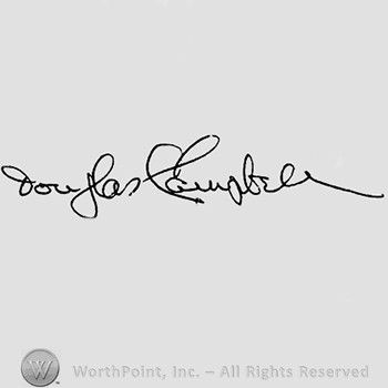 Autograph/Signature : Douglas Campbell