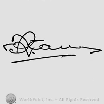 Autograph/Signature : Frank R Carey