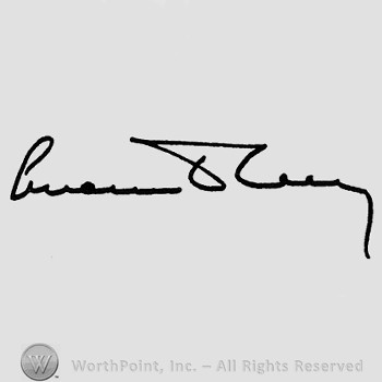 Autograph/Signature : Lucius D. Clay.