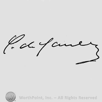 Autograph/Signature : Charles deGaulle.