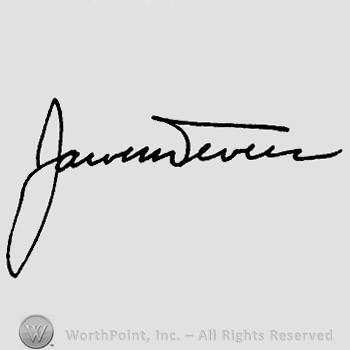 Autograph/Signature : James Devers.