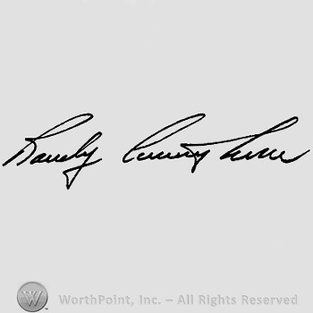 Autograph/Signature : Randy Cunningham.
