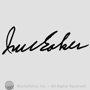 Autograph/Signature : Ira Eaker.