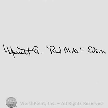 Autograph/Signature : Merritt Edson.