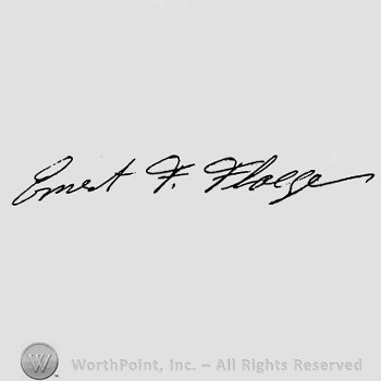 Autograph/Signature : Ernest F. Floege 'Commandant Paul'.