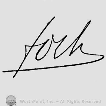 Autograph/Signature : Ferdinand Foch.