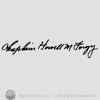 Autograph/Signature : Howell Forgy.